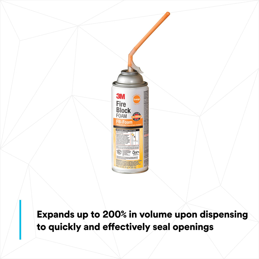3M FB-Foam bonds to concrete, brick and wood for durable draft protection.