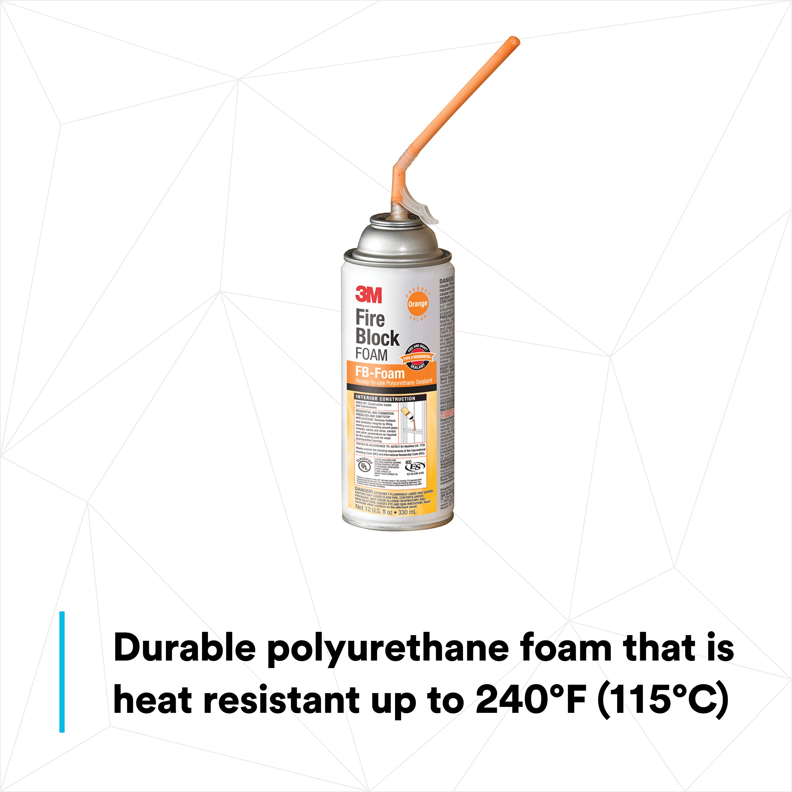 3M FB-Foam expands up to 200 percent for larger gap coverage.
