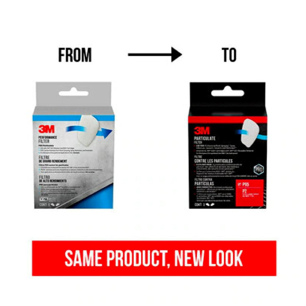 3M P95 filter oil-proof performance note.