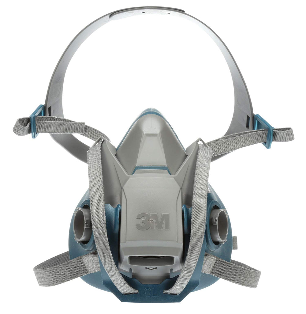 3M Rugged Comfort 6502QL facepiece with silicone seal for extended wear