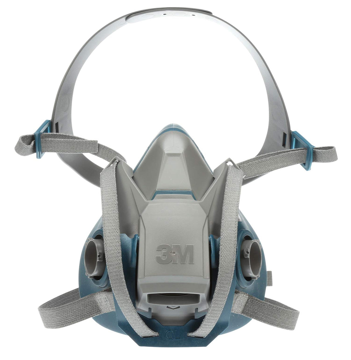 3M Rugged Comfort 6502QL facepiece with silicone seal for extended wear