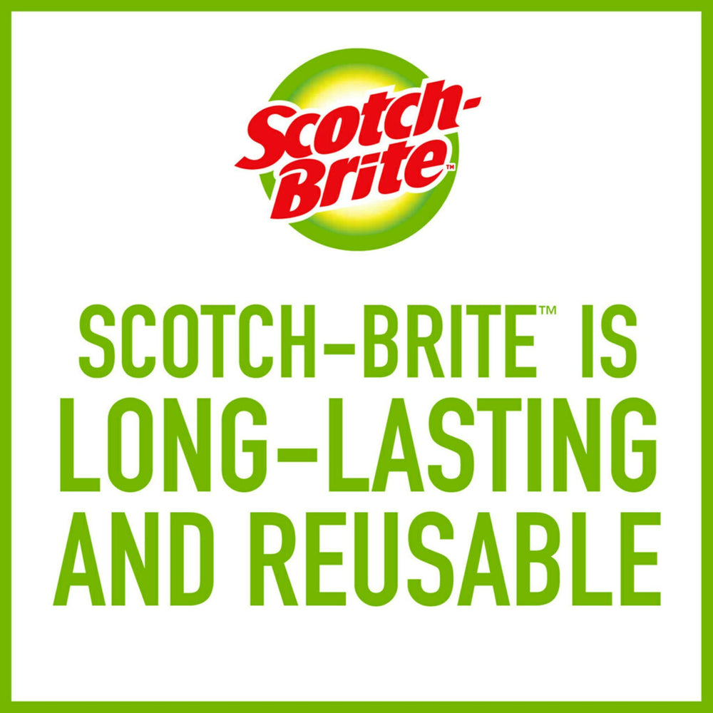 12-pack multi-pack includes plenty of pads for big or small chores from 3M Scotch-Brite Dobie.