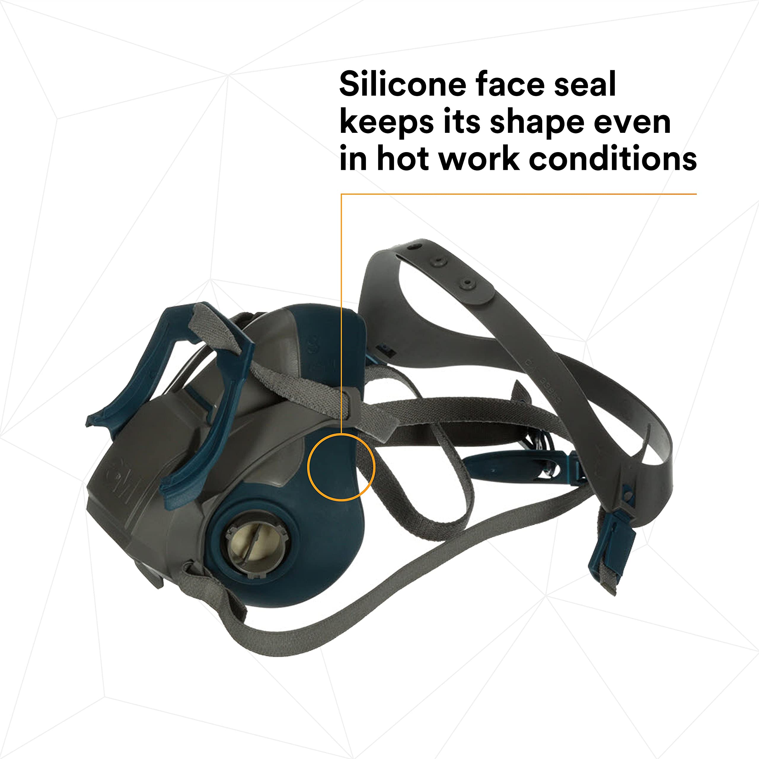 Soft silicone faceseal on 6502QL for a secure seal