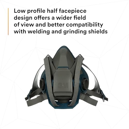 3M Wide field of view supports welding and grinding shields.