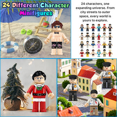 4BEE mini figures close-up showing rotatable joints for posing
