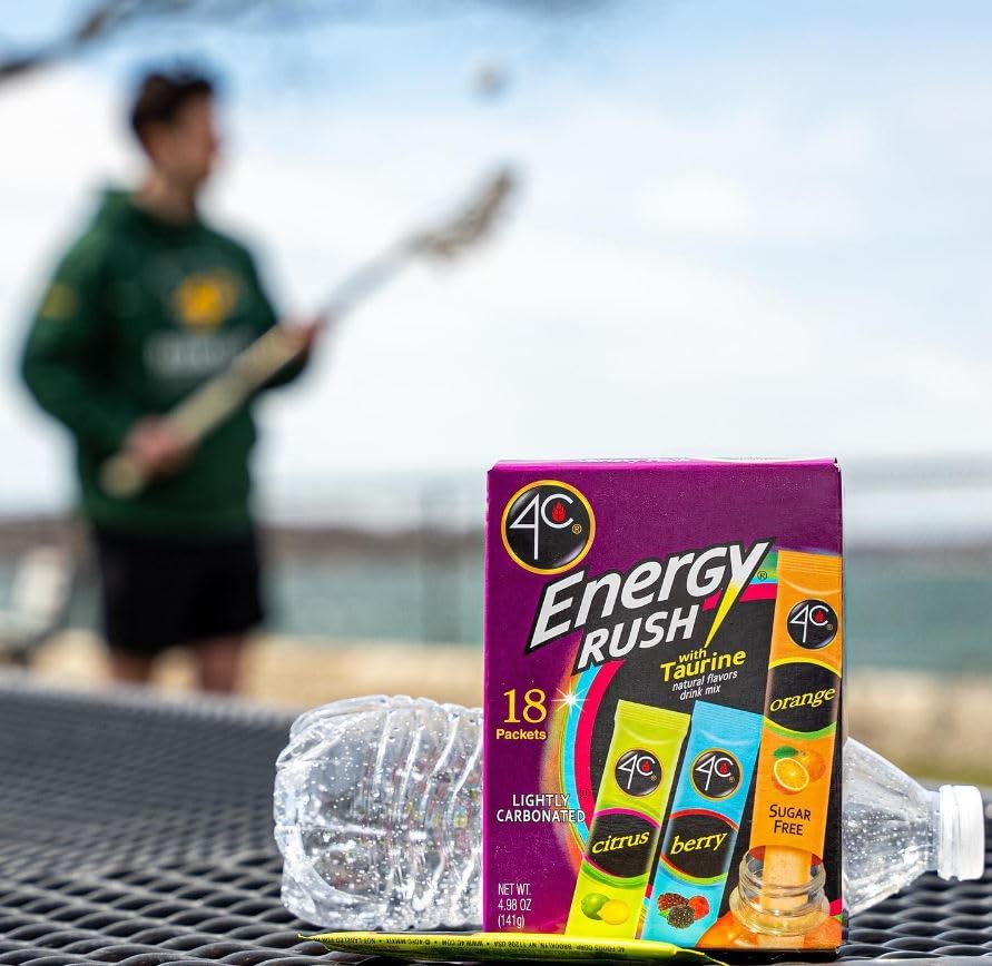 Travel-ready, sugar-free formula with taurine for on-the-go energy