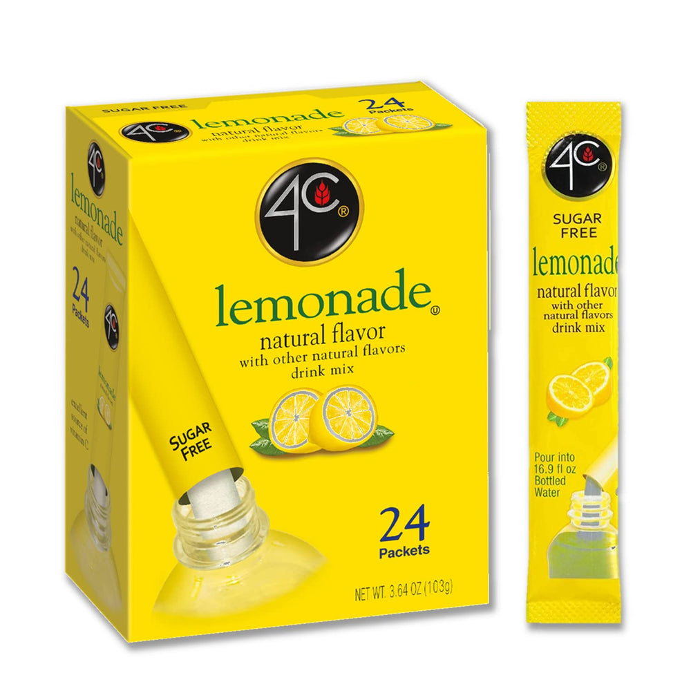 4C Lemonade packet ready to pour for a quick pitcher.
