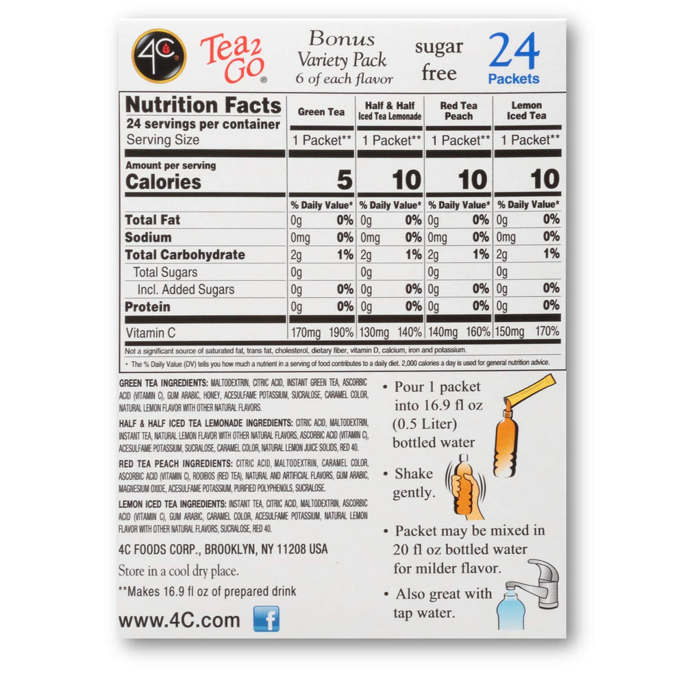 4C 24-count singles Stix for convenient daily hydration