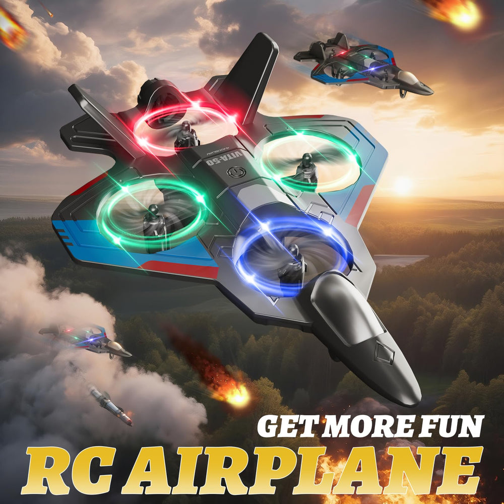 4DRC RC Plane 360-flip-aerobatics captures thrilling stunts with confidence