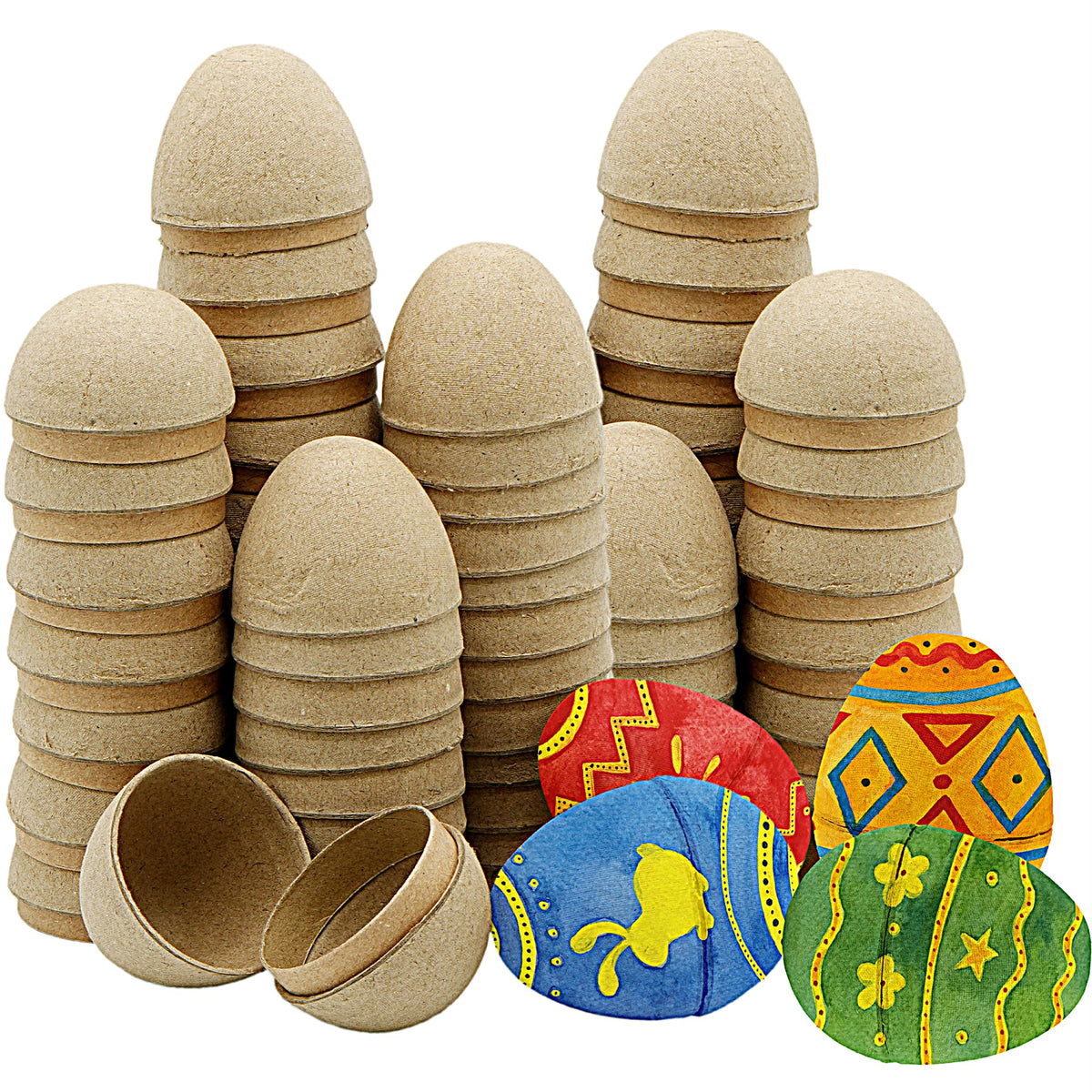 4E's Novelty blank Easter eggs ready for painting and decoration