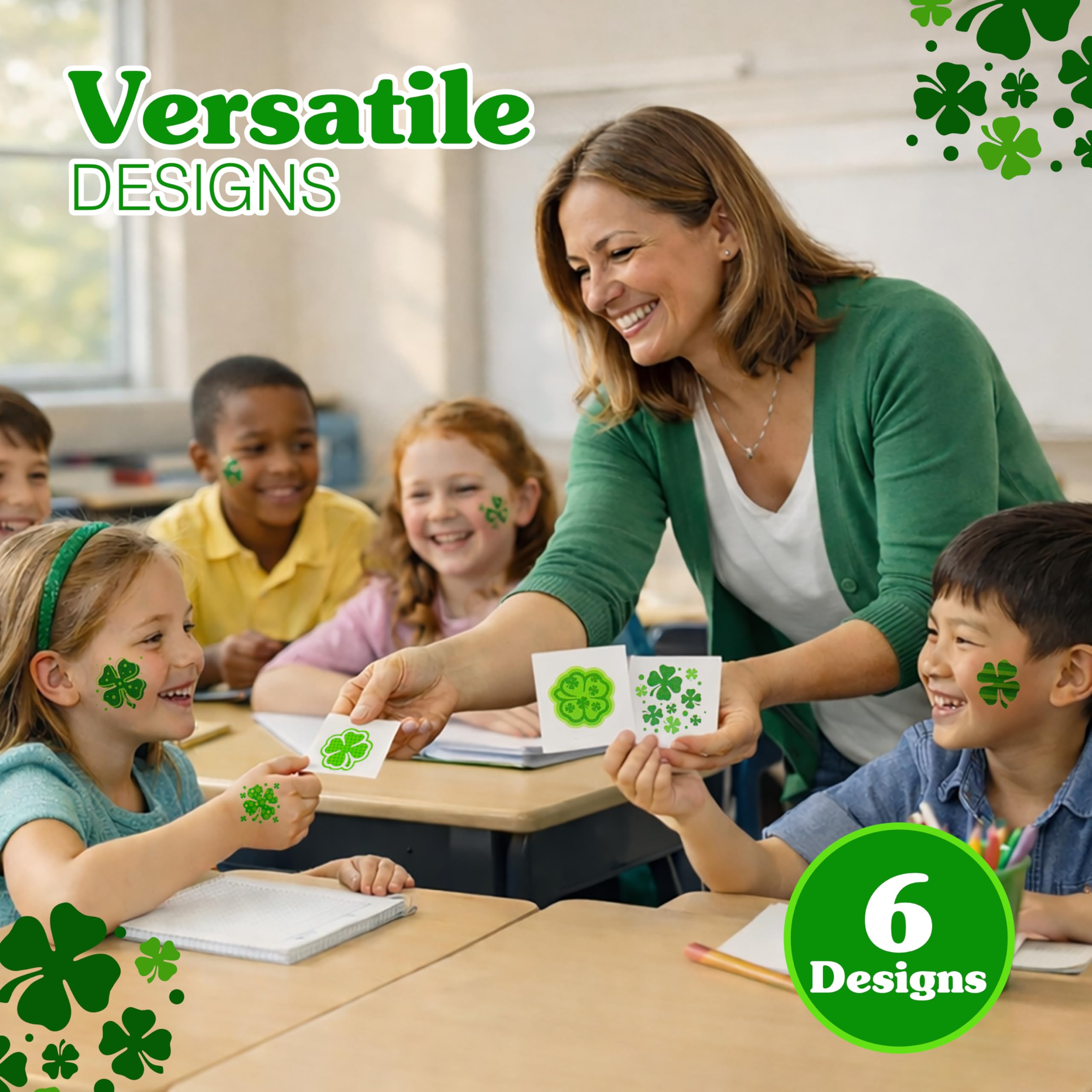 4E's Novelty parade giveaways shamrock tattoos for events