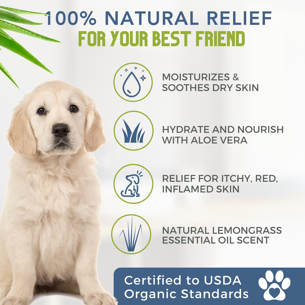 4Legger organic dog shampoo ingredients close-up