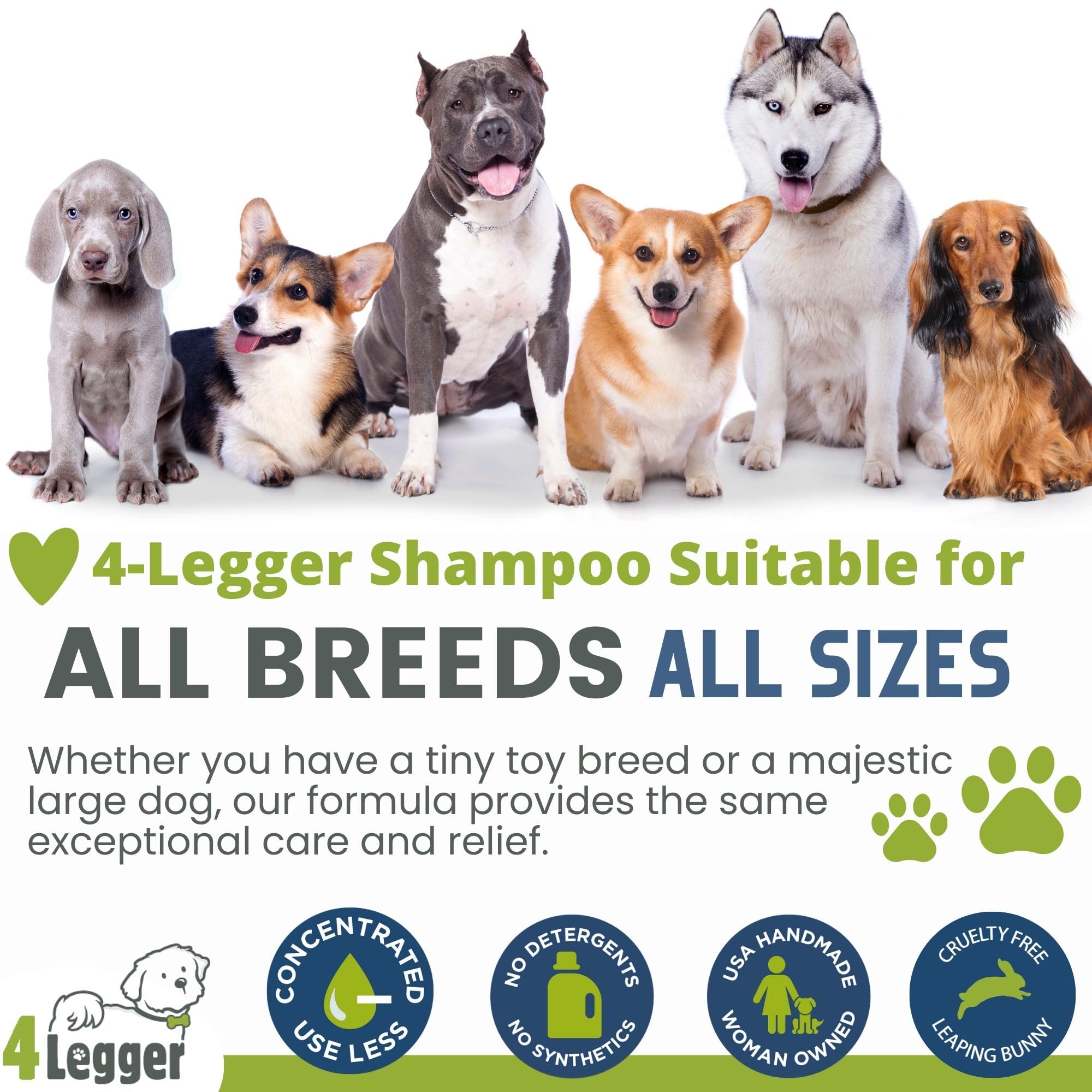 USDA organic certification seal on 4Legger shampoo package