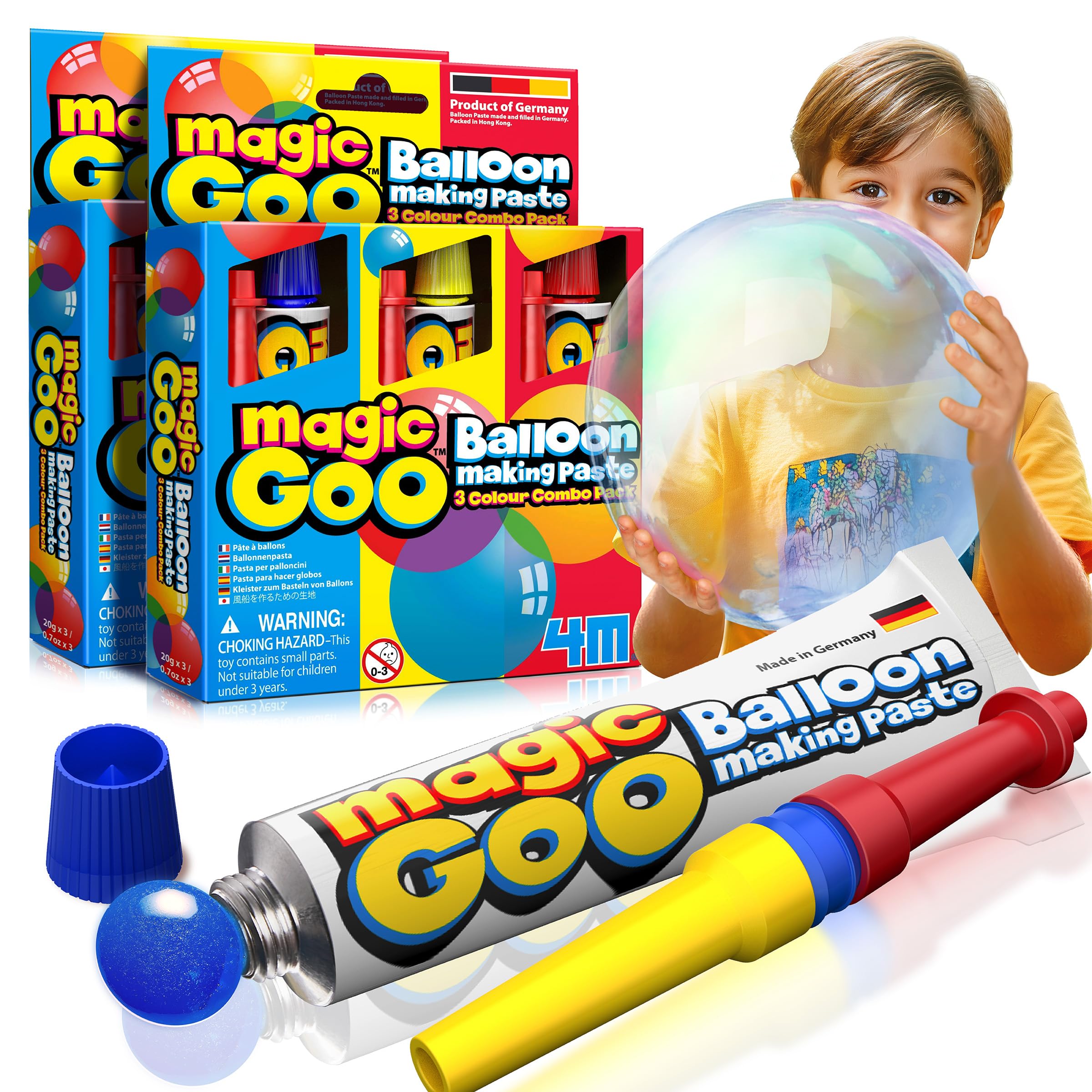 4M Magic Goo giant bubbles in action for outdoor play and party fun