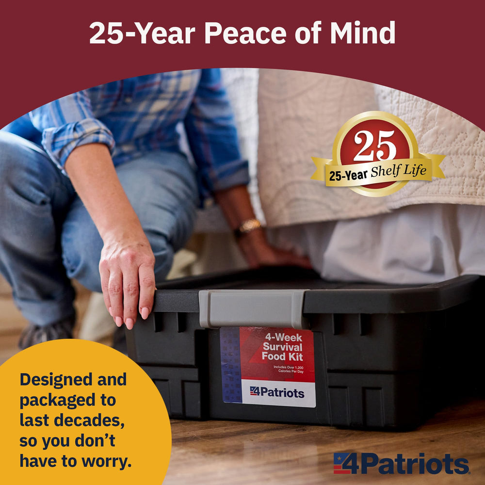 4Patriots Freeze-dried ingredients visual focus, lightweight survival staples.