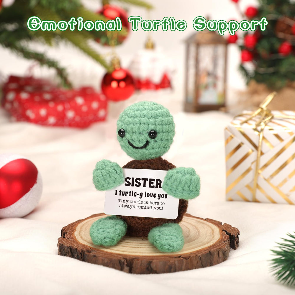 4THFARMES mini funny turtle in-pocket companion for backpacks