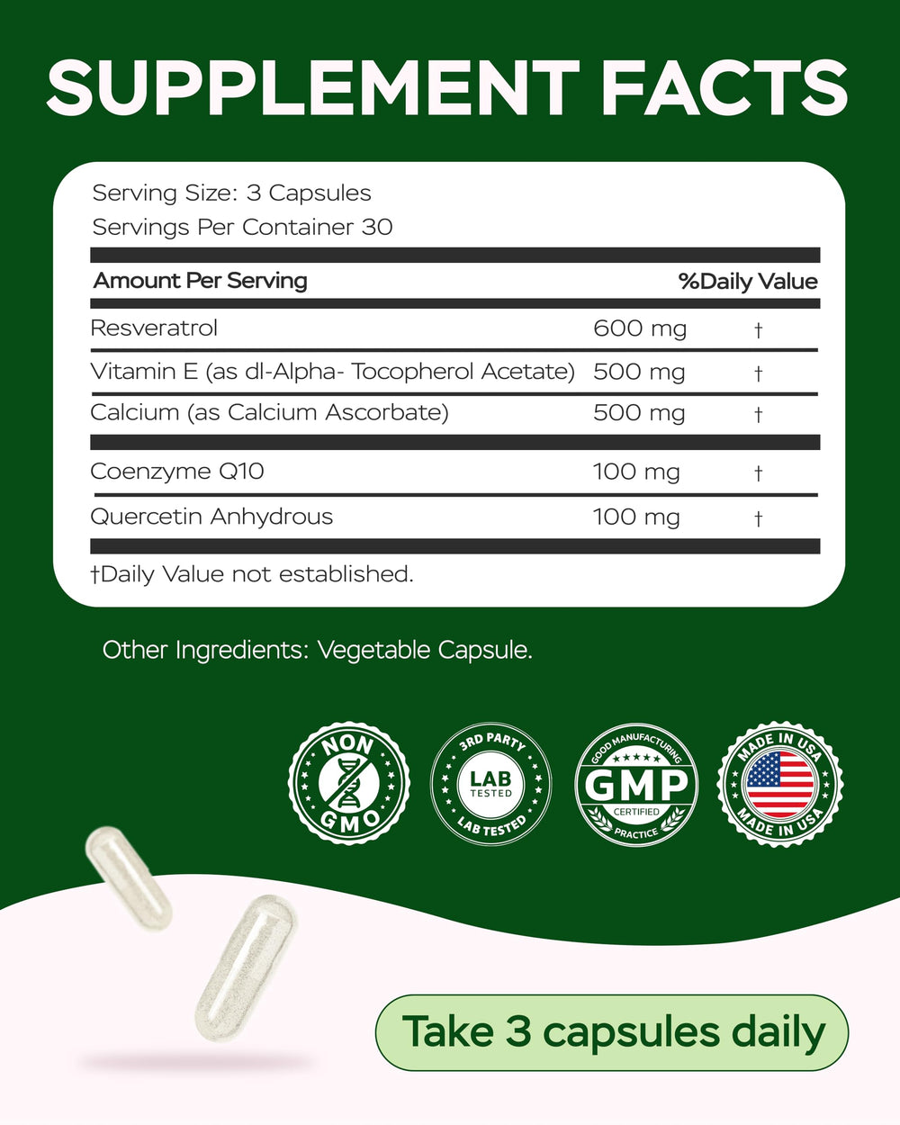 4Well Calcium Ascorbate capsules emphasizing vitamin C support for vessels and immunity