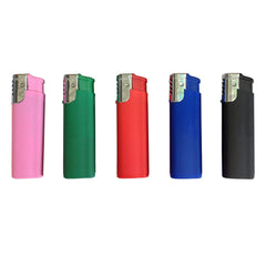 5-Flags windproof lighter with soft-touch rubber grip for outdoor reliability.