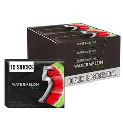5 Gum Watermelon Prism bulk-pack box emphasizes long-lasting flavor.