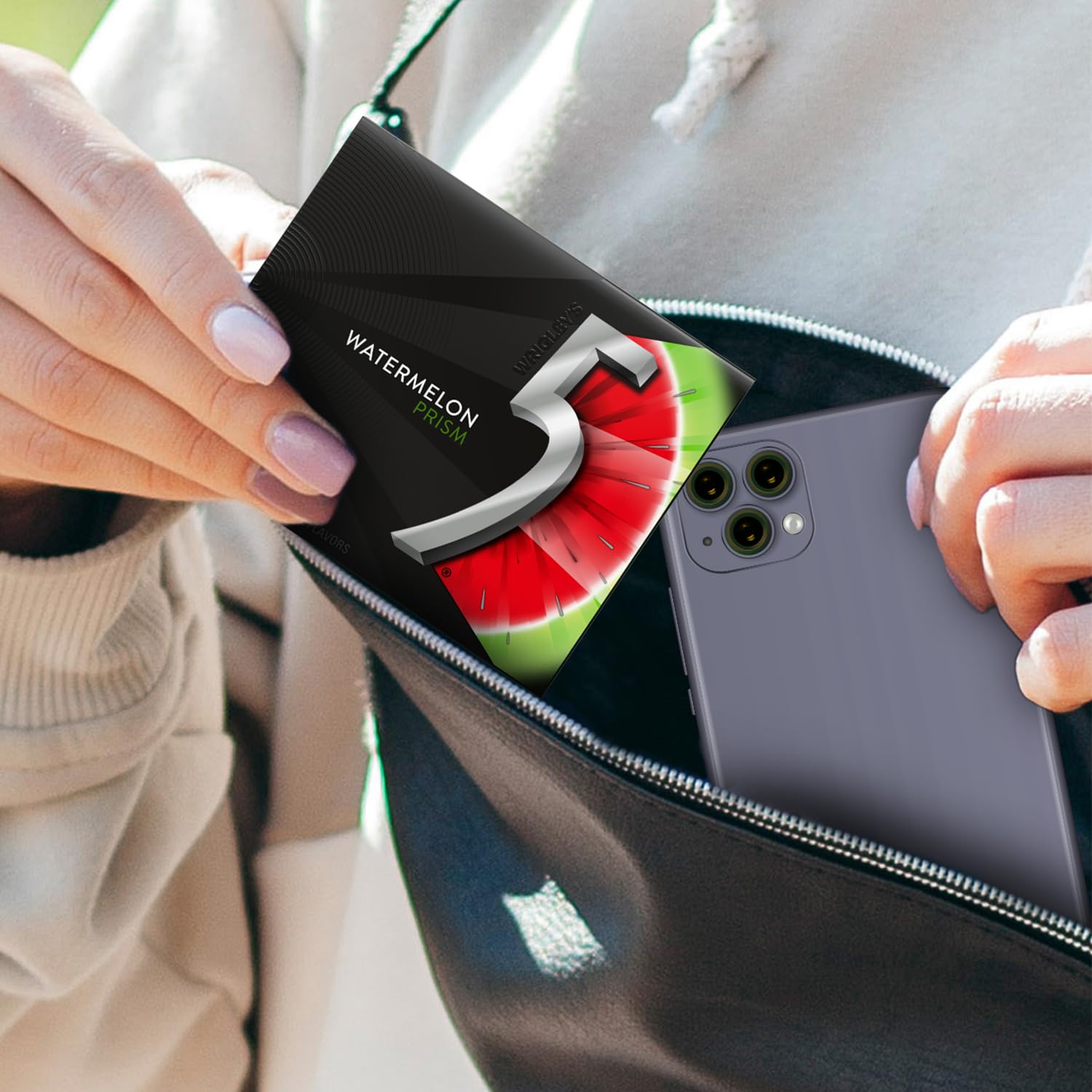 5 Gum Watermelon Prism ten-pack display for bulk purchases.