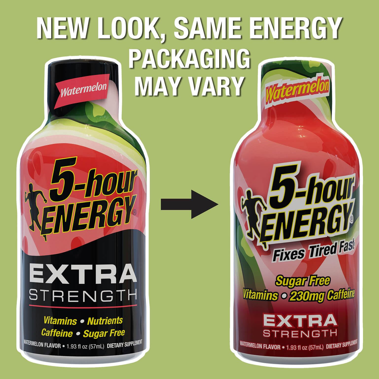 Chilled 5-hour ENERGY Watermelon shot ready for an afternoon pick-me-up.