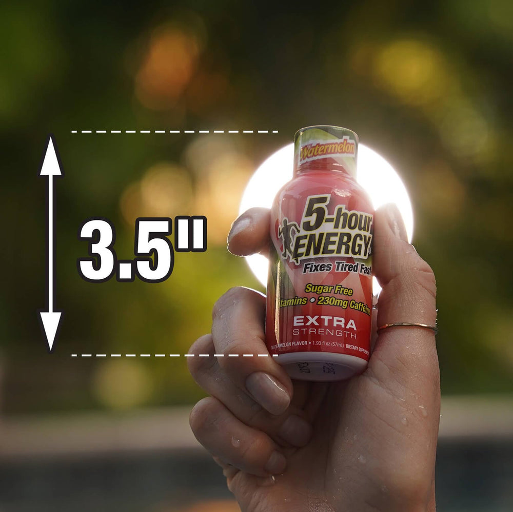 5-hour ENERGY Watermelon shot in a gym bag for workouts.