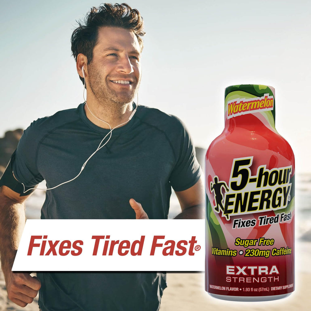 5-hour ENERGY Watermelon shot pack of 20 bottles for travel.