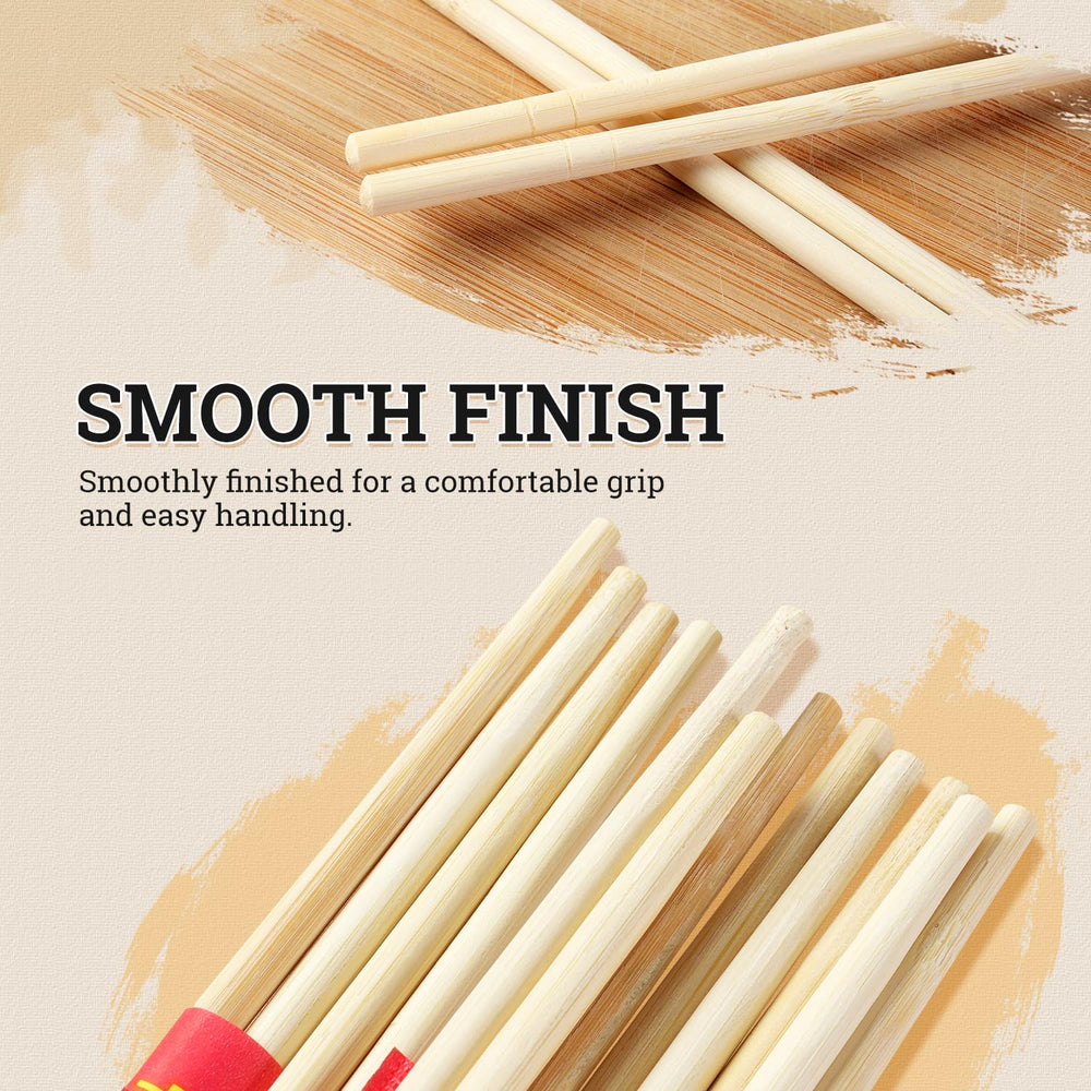 52USA bamboo chopsticks perfect for rice and noodle dishes