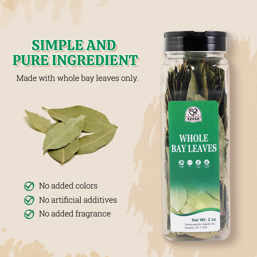 52USA Bay Leaves added to simmering soup for depth and aroma.