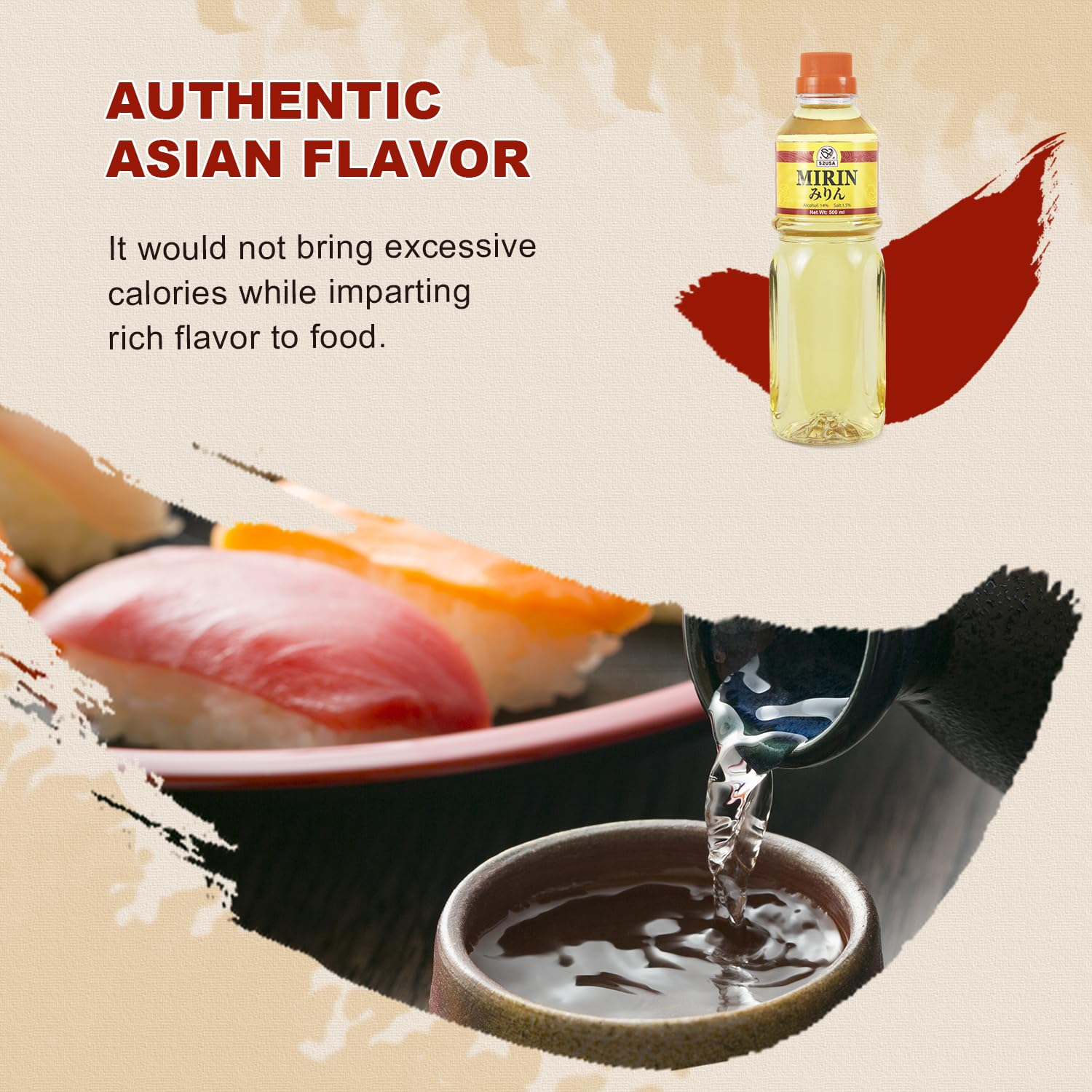52USA Mirin-quality-assurance badge reinforces trusted culinary brand.