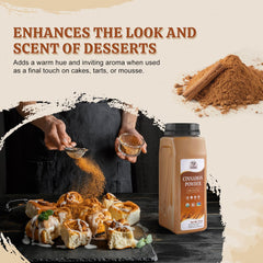 52USA Organic Cinnamon Powder label showcases organic, kosher, and gluten-free certifications.