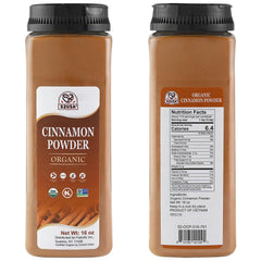 52USA Organic Cinnamon Powder pour highlights fresh aroma ready to enhance recipes.