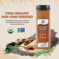 52USA Organic Cinnamon Powder sealed cap keeps flavor and freshness intact.