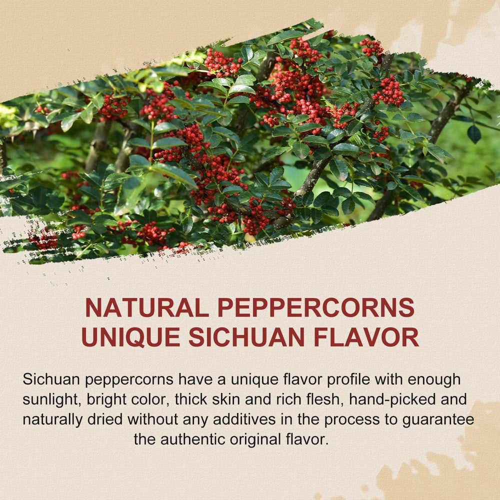52USA Sichuan peppercorns, ground option ready to season sauces and marinades.