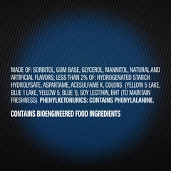 5 GUM Peppermint Cobalt foil wrapper closeup emphasizing portable freshness
