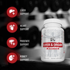 5% Nutrition Liver Defender capsules arranged to suggest cycle-friendly daily support.