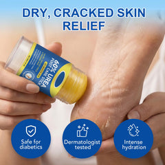 60% Urea Cream Stick foot-heel scene showing smooth application.