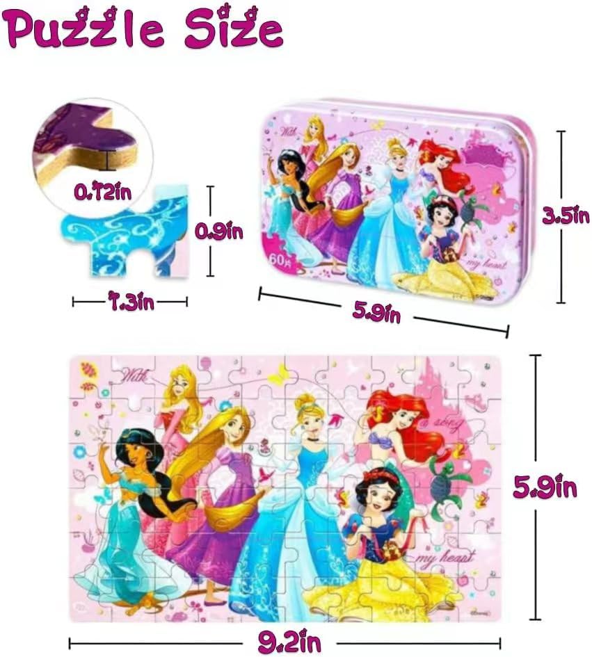 60-piece jigsaw puzzle for kids 4-8 with numbered pieces for easy assembly