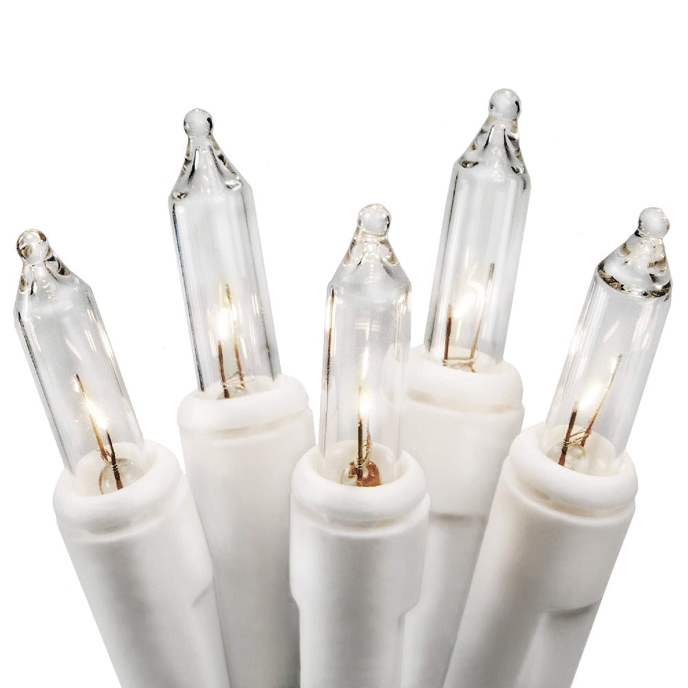 612 Vermont clear string lights on white wire for indoor decorating