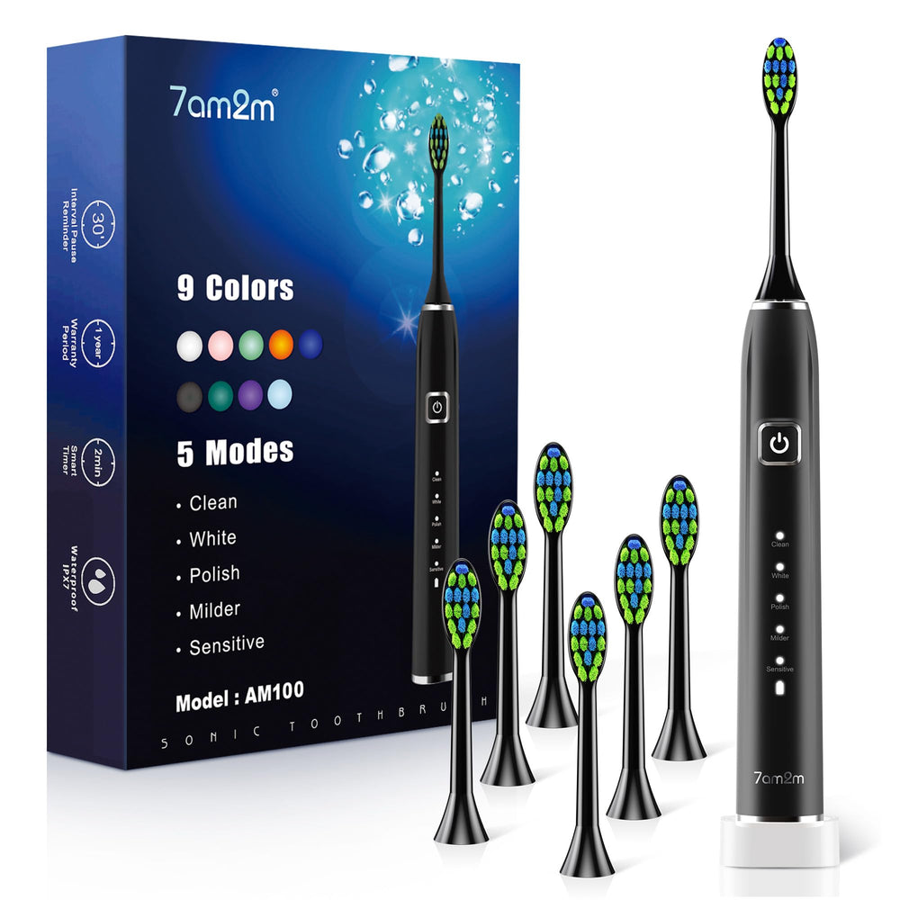 7AM2M Sonic Toothbrush front view showing powerful daily cleaning