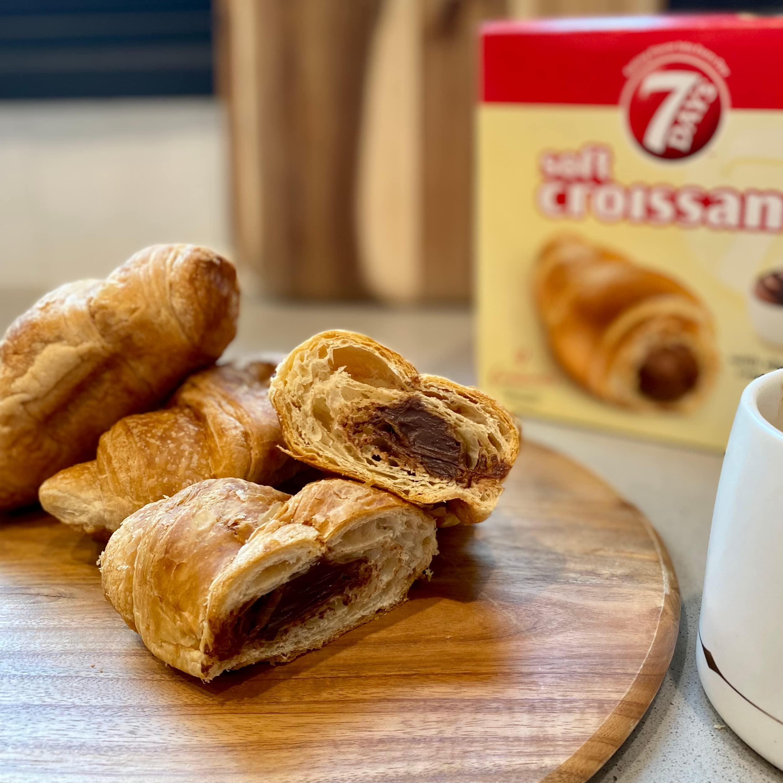 7 Days non-GMO croissant as a clean ingredient snack