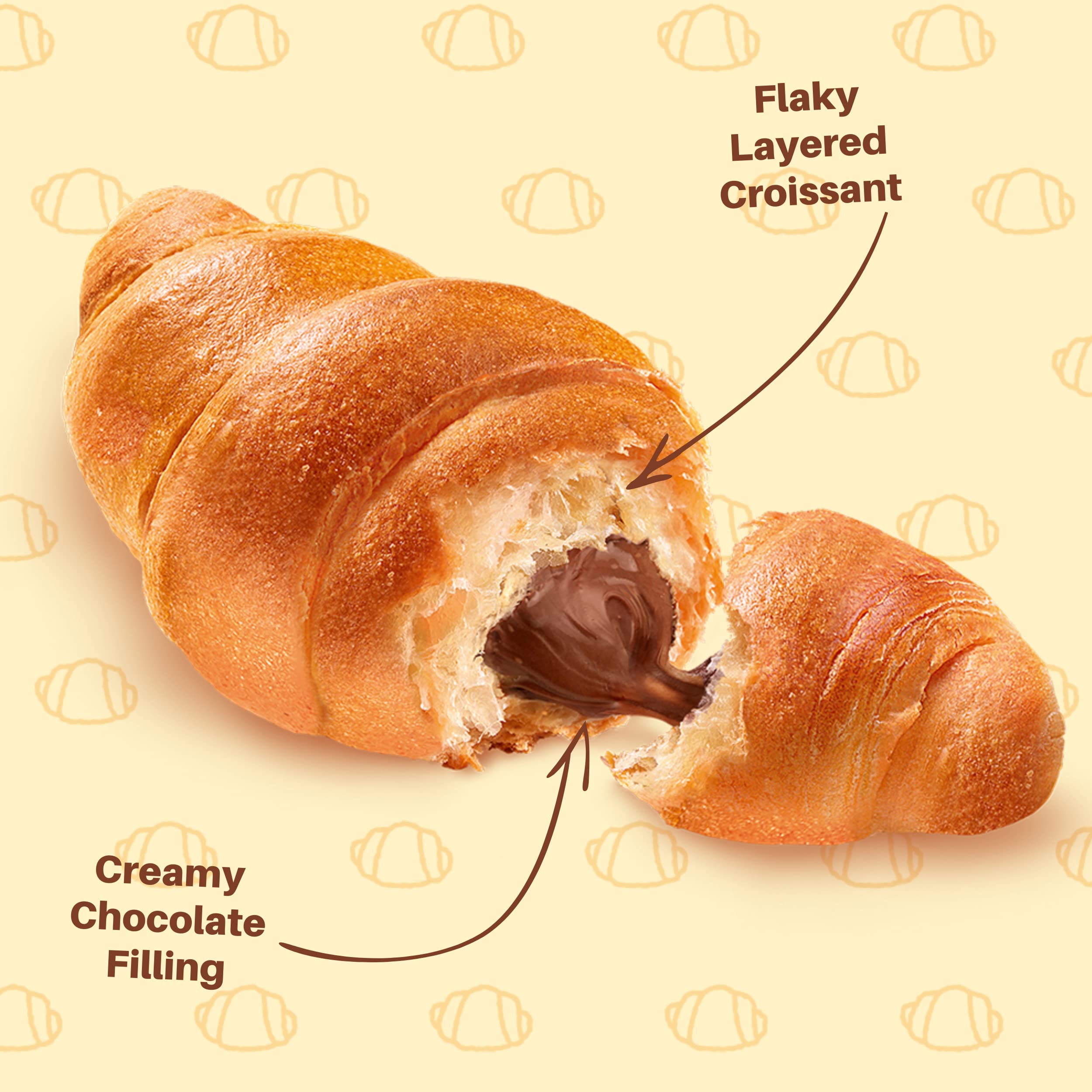 7 Days individually wrapped croissant snack for busy days