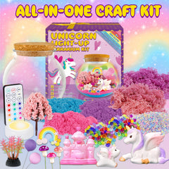 7july Unicorn Terrarium in a bedroom decor setting with gentle glow