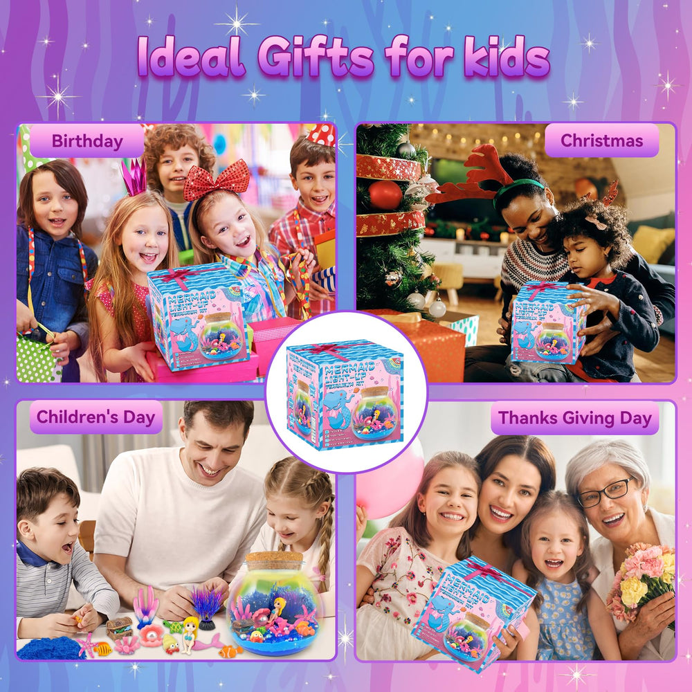 7july mermaid terrarium kit gift packaging presents a delightful birthday surprise