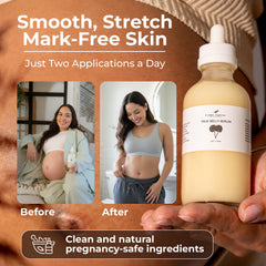 The True Belly Serum ingredients panel highlights Centella Asiatica and HA benefits.