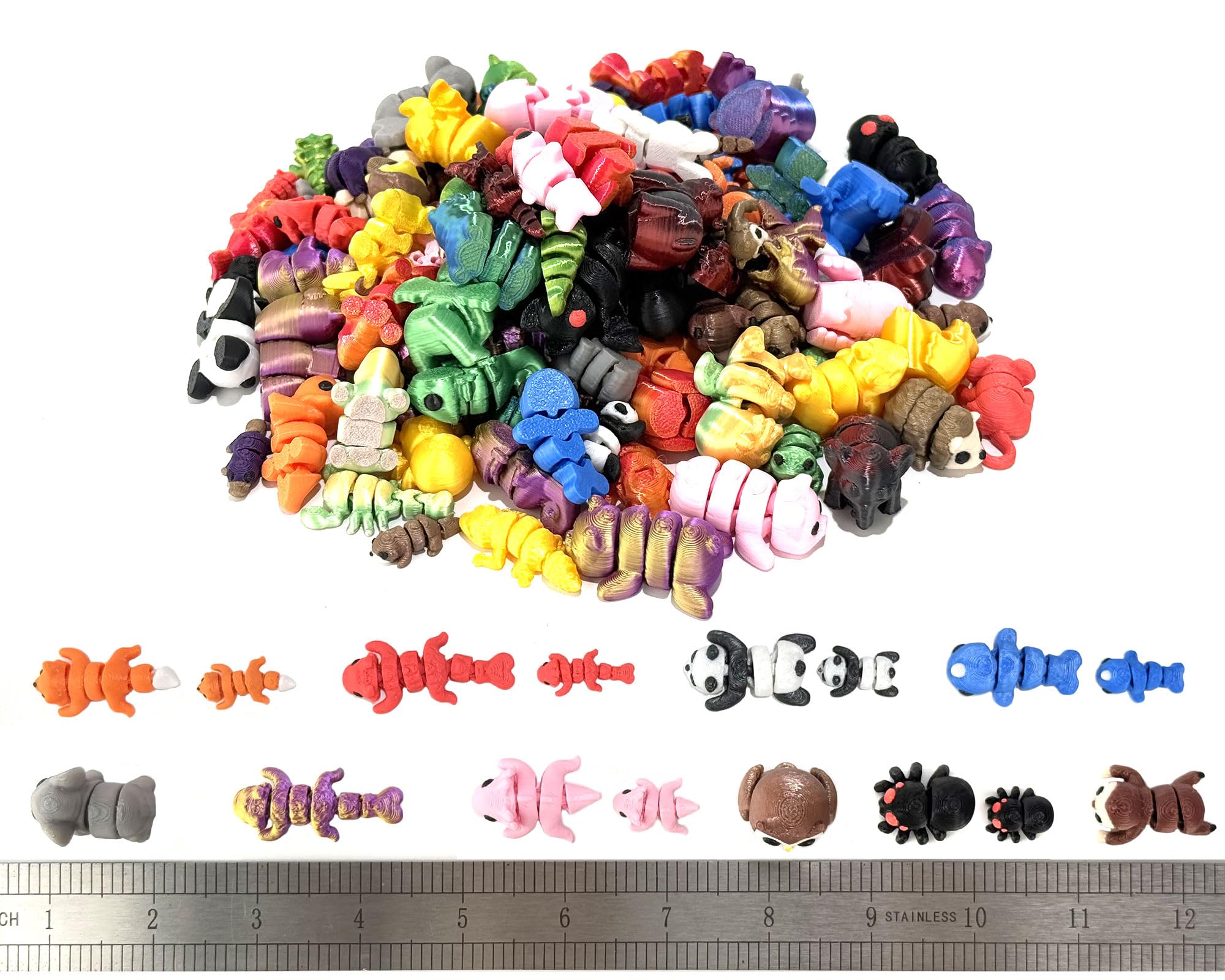 Mini animal figurines on a desk ready to brighten your workspace
