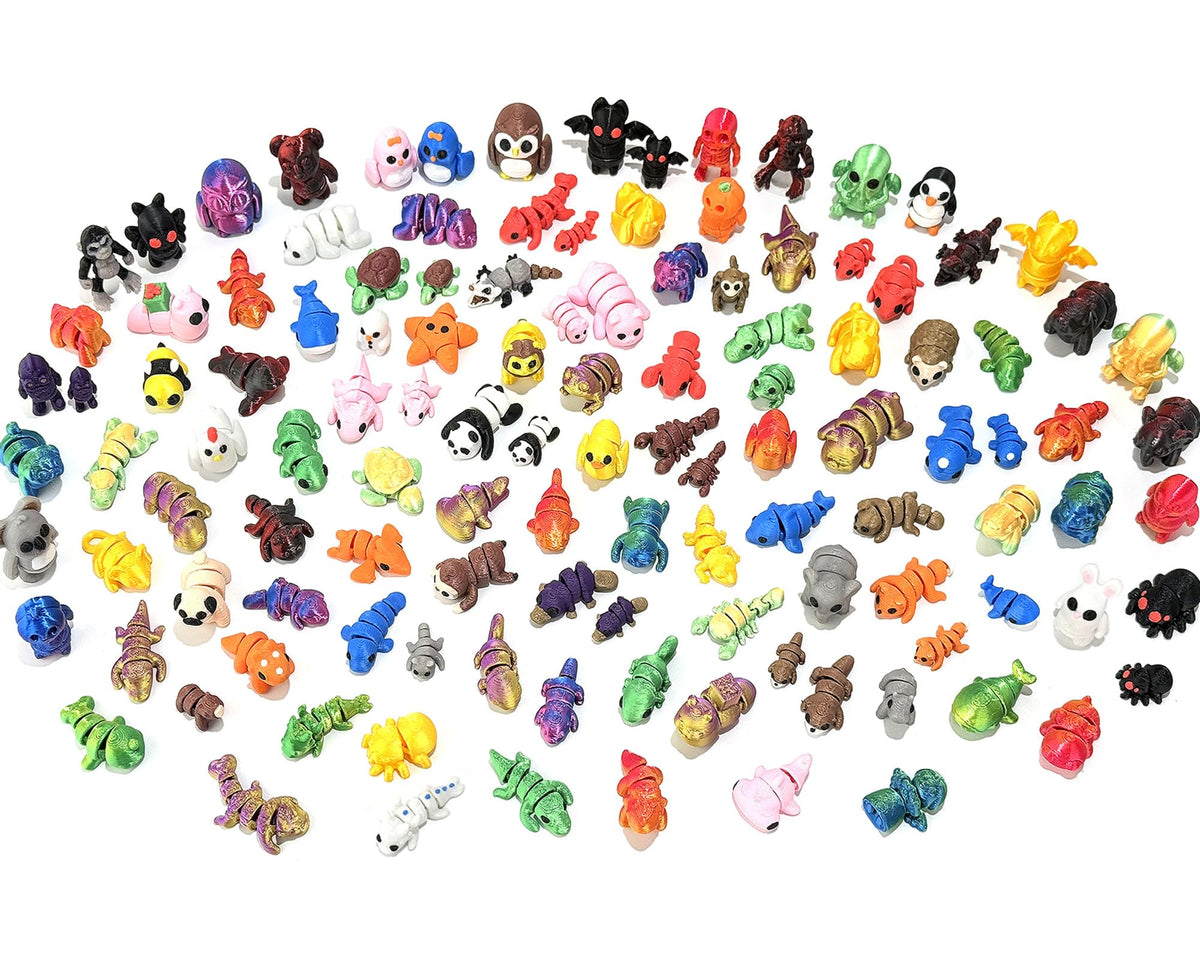 80pcs mini animal figurines set featuring colorful figures packed for gifting