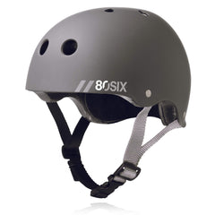 80Six triple-certified multisport helmet front view for versatile protection during active rides.