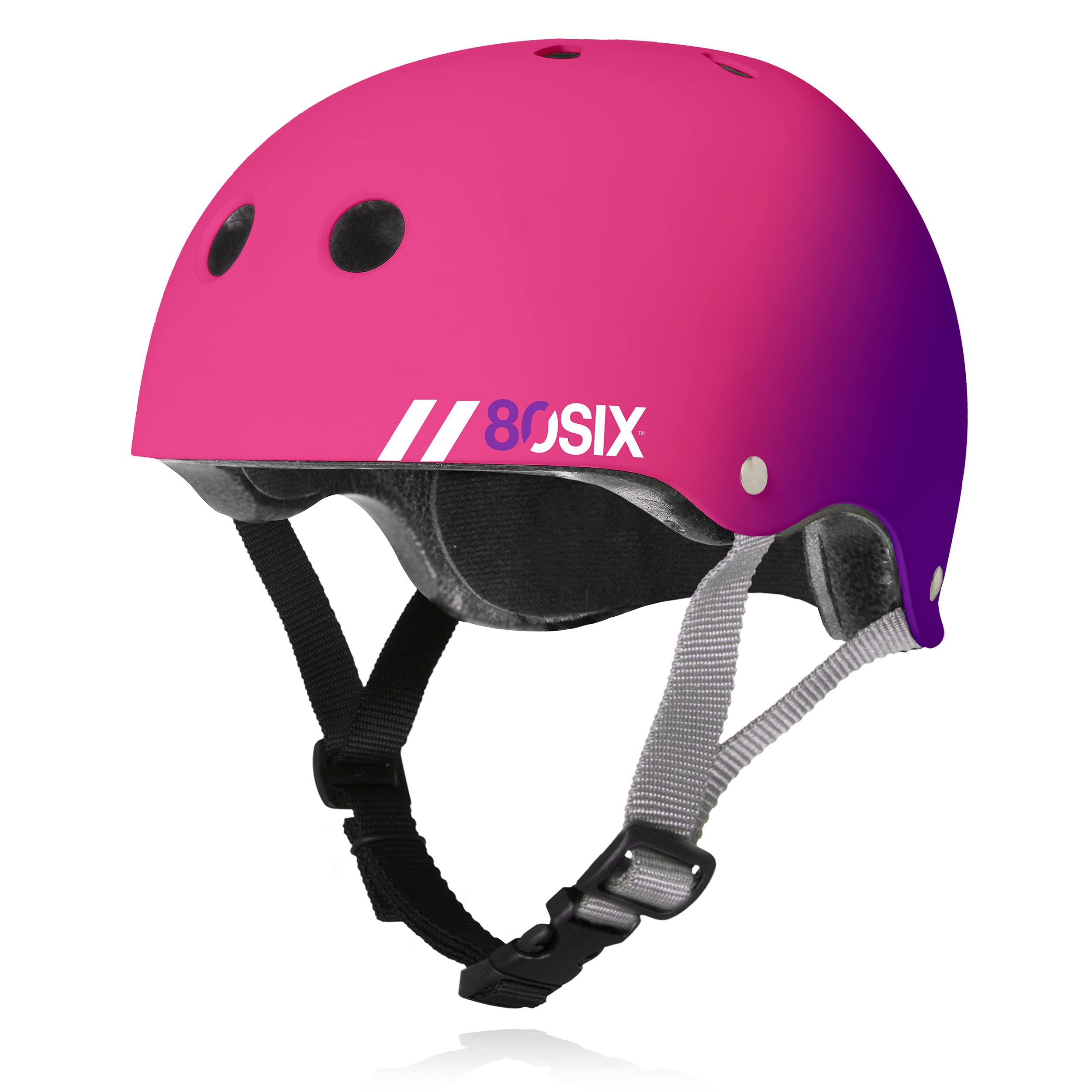 80SIX multisport helmet front view for all riders with ventilation and comfort