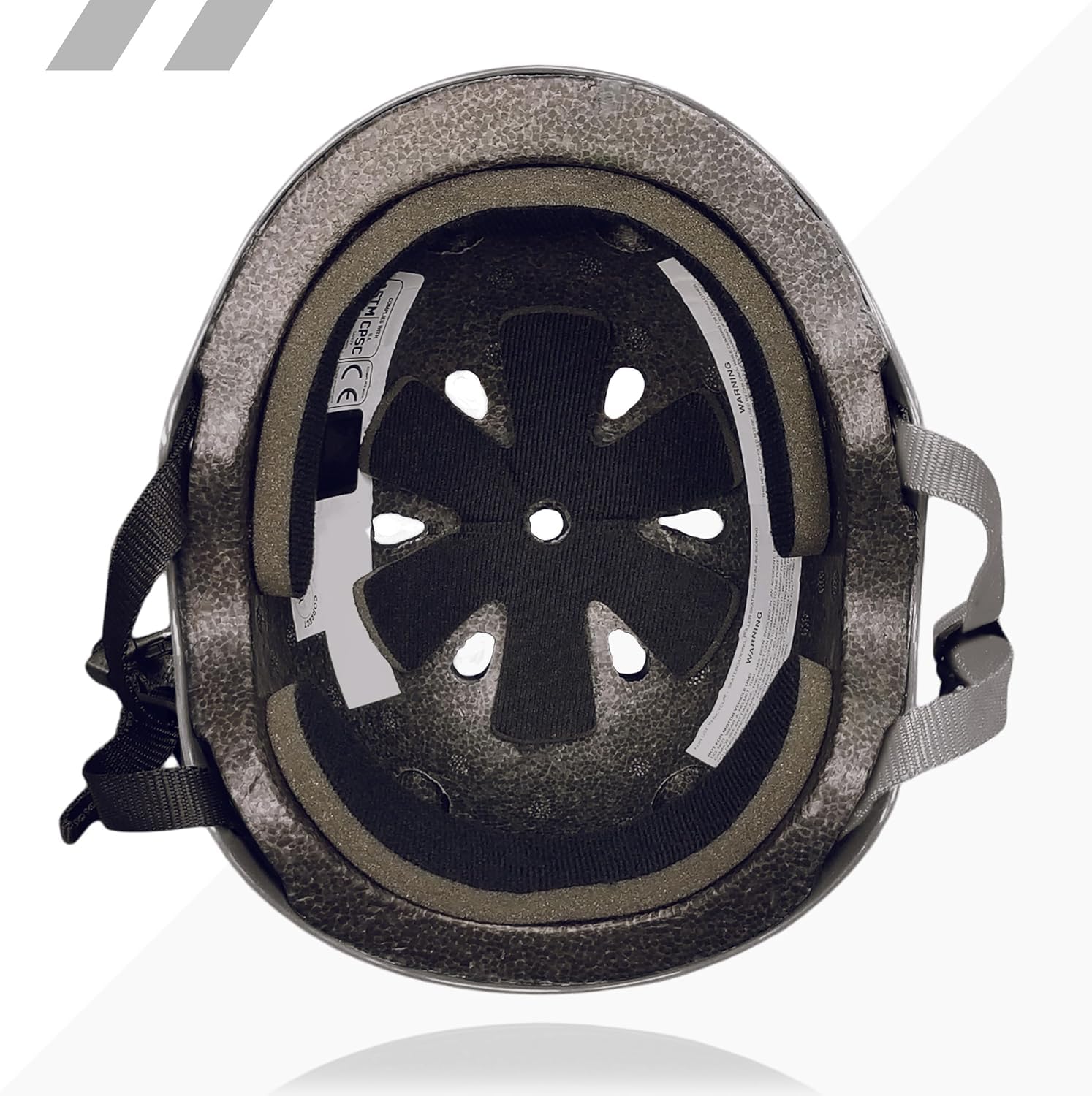 80Six helmet rear view showing ventilation for cooling during long sessions.